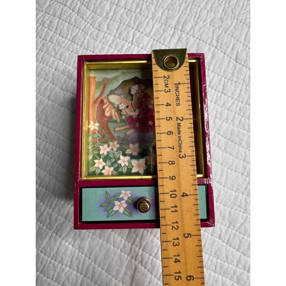 VTG Sankyo Shoji Animated Dancing Fairy Shadow Music Jewelry Trinket Box - Picture 12 of 12